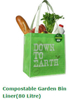 Le borse biodegradabili dei rifiuti, alimento biodegradabile insacca il cotone della tela non tessuto