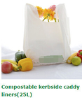 Le borse biodegradabili dei rifiuti, alimento biodegradabile insacca il cotone della tela non tessuto