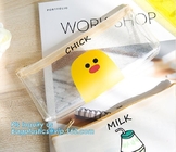 Recyclable Plastic Clear frotsed Matte Vinyl Slider Zip lockkk PVC Bag Packaging, slider zipper bag for garment packaging