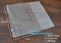 stationery handle bags with slider zipper, slider zipper bag plastic bag with zipper/pvc zipper lock slider bag/resealab