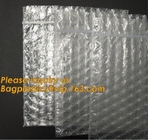wholesale metallic glossy holographic cosmetic packing Zip lockkk bubble pouch slider zipper bubble bag bagease bagplastics