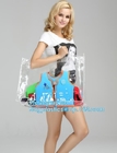 girls favorites waterproof transparent zip lock pvc handle bag for toiletry ,perfume cosmetics packaging, handle, carry