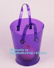 Folding Foldable Bucket Barrel, Waterproof PVC Folding Bucket, PVC Bucket, Round Bucket with Handle Clear PVC Plastics B