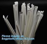 Biodegradable and compostable food grade PLA plastic drinking straw, individual pack,Eco-friendly biodegradable plastic