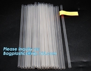 Eco-friendly biodegradable plastic drinking PLA straw PLA biodegradable disposable heat resistance drinking straw bageas