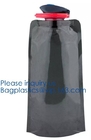 Promotional Customized Foldable Water Bottle Bag,Eco-Friendly Customized Foldable Plastic Flexible Drinking Water Bottle