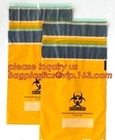 Shield Autoclavable Biohazard Bags , Biohazard Waste Bags With Pocket Medical Specimen