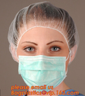Il grado medico protegge la maschera eliminabile della carta di 3 pieghe della maschera di protezione della polvere, maschera di protezione non tessuta in singolo Packi medico generale