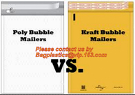 Buste riempite borse di spedizione biodegradabili del bollettino della bolla della busta che spediscono Kraft giallo