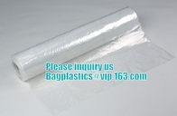 Clear Polythene 21x4x54'',0.8mil Dry Cleaning Bags and Perforated Plastic Bags on Roll with Custom Printing for Laundry