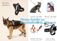 BIG DOG HARNESS, Custom Logo Nylon Rope Pet Dog Leash and Harness Set, size/logo/color no pull easy walk puppy big Dog H