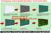 Wall Hanging Planter Bags 25 Pockets Wall-mounted Growing Bags for Indoor/outdoor. Hanging Vertical Garden For Yard plan