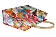 PVC riutilizzabile Tote Bags di modo dei sacchetti della spesa di viaggio del PVC del cordone della maniglia del cliente pratico biodegradabile delle donne