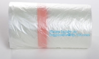 Pva Water Soluble Bags, Custom Made Embossed Dissolvable Medical Laundry Bags For Infection Control